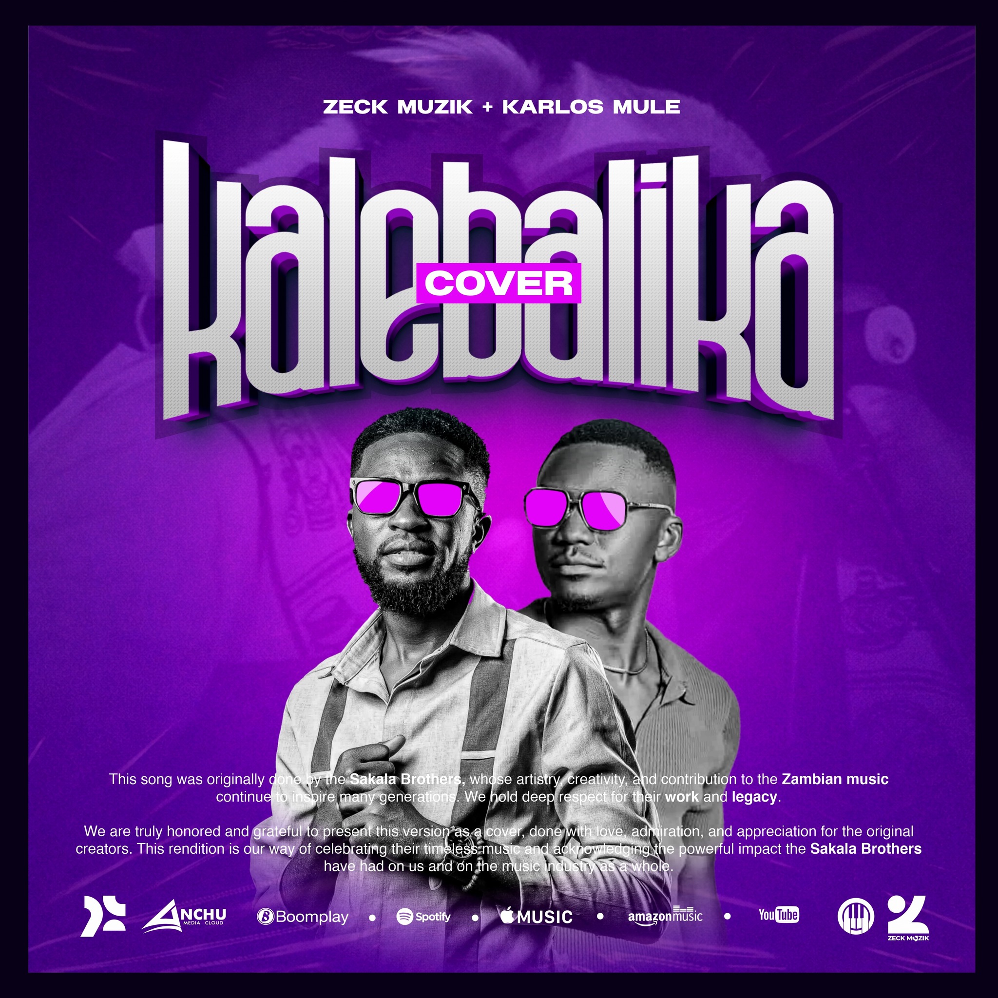 Zeck Muzik & Karlos Mule - Kalebalika (Cover)