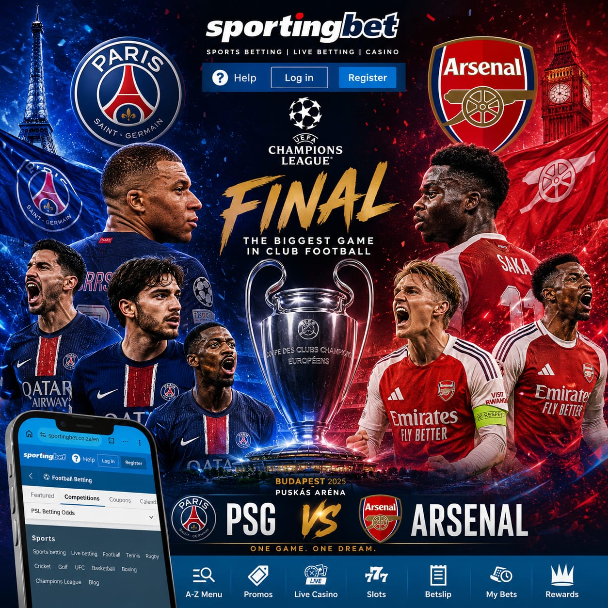 Champions League Final: PSG vs Arsenal