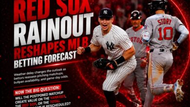 Yankees-Red Sox rainout reshapes MLB betting forecast
